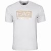 T-shirt Emporio Armani EA7 męska koszulka biała złote duże logo